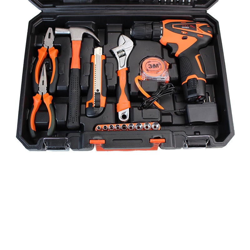 Household Tool Kit 12V Lithium-Ion Cordless Screwdriver Drill